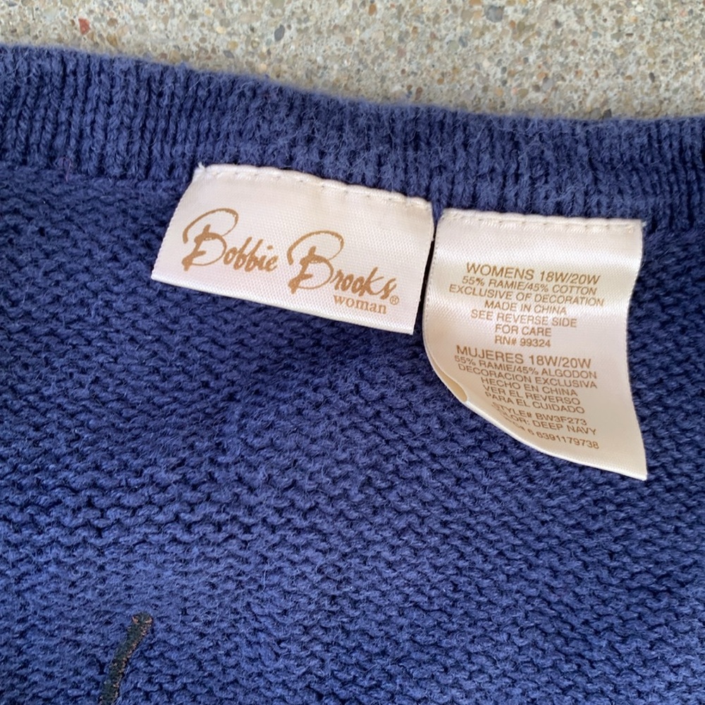🚫SOLD🚫
Vintage Embroidered Fall Autumn Theme Sweater Vest Size 18w/20w - Picture 2 of 7